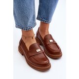 Zazoo Women's Loafers On The Platform Laura Messi 2392 Dark Gold | shoptok.hr