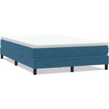 Box Spring krevet bez madracem tamnoplavi 140x220 cm baršun | shoptok.hr