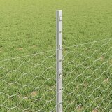  Heksagonalna ograda s stubom 10 x 0,5 m Pocinčani čelik Srebrna | shoptok.hr