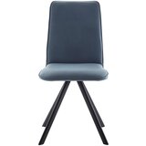 Cantus STOL, kovina, tekstil črna, svetlo modra | Shoptok.si