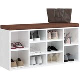  Klupa za cipele sjajna bijela 103x30x48 cm konstruirano drvo | shoptok.hr