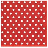  Serviete za decoupage - Rdeča s pikami - 1 kom (serviete za decoupage) | Shoptok.si