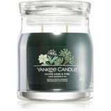 Yankee Candle Silver Sage & Pine dišeča sveča Signature 368 g Cene