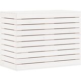  Košara za rublje bijela 88,5x44x66 cm od masivne borovine | shoptok.hr