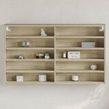 vidaXL Vitrina boja hrasta sonome 100 x 15 x 58 cm konstruirano drvo Cijene