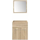  4-dijelni set kupaonskog namještaja boja hrasta sonome drveni Smeđa 41 x 38.5 x 46 cm | shoptok.hr
