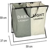  Organizator za odvajanje košara za rublje s 2 pretinca | shoptok.hr