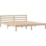 vidaXL Knjižna postelja brez vzmetnice 180x200 cm trdna borovina | Shoptok.si