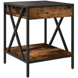  Stolić s beskonačnim LED svjetlima boja hrasta 40x40x49 cm | Eponuda.com