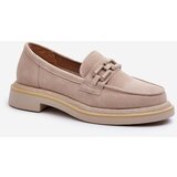 S. BARSKI Suede Women's Moccasins S.Barski HX52-222 Beige | shoptok.hr