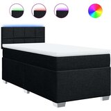 Box spring krevet s madracem crni 90x190 cm od tkanine | shoptok.hr
