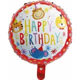 TIB Heyne Balon iz folije "Happy Birthday", motiv živali