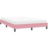 posteljni okvir brez vzmetnice roza 160x220 cm žamet, (21829053) | Shoptok.si