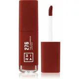 3INA The Longwear Lipstick dolgoobstojna tekoča šminka odtenek 276 - Chocolat red 6 ml