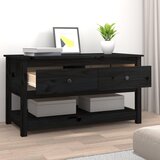  Stolić za kavu crni 102x49x55 cm od masivne borovine | Eponuda.com