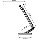  LED prigušiva dodirna stona lampa OPTIMUM LED/7W/230V 3000/4000/6000K bela | Eponuda.com