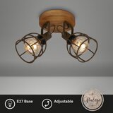 BRILO VINTAGE reflektorsko svetlo 2xE27/25W/230V braon | Eponuda.com