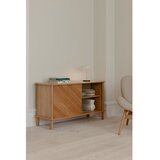 UMAGE Vitrina iz masivnega hrasta z drsnimi vrati v naravni barvi 135x73,5x48 cm Italic – | Shoptok.si