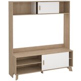 Tvilum Bijeli/u prirodnoj boji TV set u dekoru hrasta 159x181x48 cm Ikast – | shoptok.hr