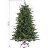  Umjetno božićno drvce s nogom 150 cm PVC i metal Zelena | shoptok.hr