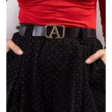 Gemre Black loose pants decorated with rhinestones Hira | Shoptok.si