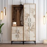  Cipelarnik sa čivilukom Berlin BA Walnut White Marble Cene