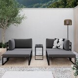 Bessagi Garden Lounge Garnitura Valentina, Temno Siva, 5-Delni Set | Shoptok.si