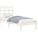  Posteljni okvir bel iz trdnega lesa 90x200 cm, (20643566) | Shoptok.si