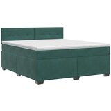  Boxspring krevet s madracem Tamnozelena 140 x 200 cm Baršun | shoptok.hr