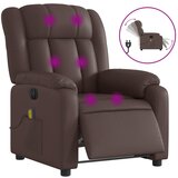  The Living Store Električni masažni naslanjač rjavo umetno usnje - Električni Masažni Stol, (21443016) | Shoptok.si