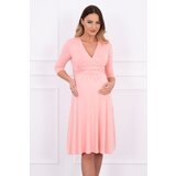 Kesi Dress with a neckline below the bust salmon Cijene