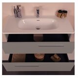 Hanah home Kupatilski ormarić sa umivaonikom i ogledalom (2 komada) Serenity Grey | Eponuda.com