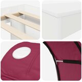  Krevet s tunelom 4 pcs Artisian hrast i crvena | shoptok.hr