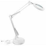 Extol LED prigušiva stona lampa sa lupom LED/8W/5V 2900/4500/7500K bela | Eponuda.com