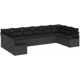  Sjedeća garnitura za vrt 11 kom. Smeđa i krem poliratan 334 x 177 x 85 cm | shoptok.hr