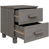  Noćni ormarići HAMAR 2 kom svjetlosivi 40x35x44,5 cm borovina | shoptok.hr