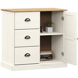  Komoda s ladicama VIGO 78x40x75 cm bijela od masivne borovine | shoptok.hr
