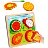  Drvena slagalica s voćem i pločom za crtanje - FRUIT | Shoptok.si