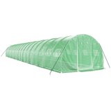  Staklenik s čeličnim okvirom zeleni 54 m² 18 x 3 x 2 m | shoptok.hr