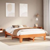  Okvir kreveta bez madraca voštano smeđi 150x200 cm od borovine | shoptok.hr