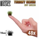 Green Stuff World thorny spiky scrub - dry green Cene