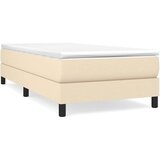  s oprugama i madracem krem 90 x 190 cm od tkanine | shoptok.hr