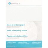 Silhouette Score & Emboss Paper - 21,6 cm x 27,9 cm - 1 set. Cene