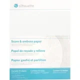 Score & Emboss Paper - 21,6 cm x 27,9 cm - 1 set.