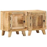 vidaXL Nočna omarica 2 kosa 40x32x46 cm Masivni les Grobo Mango Cene