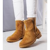 Gemre Insulated brown ankle boots Salona | Shoptok.si