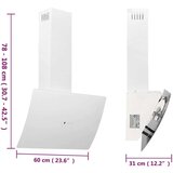  Napa 60 cm od čelika i kaljenog stakla bijela | shoptok.hr