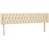  Uzglavlje s ušima krem 183x16x78/88 cm od tkanine | shoptok.hr