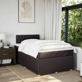  Krevet s oprugama i madracem tamnosmeđi 120 x 200 cm od tkanine | shoptok.hr
