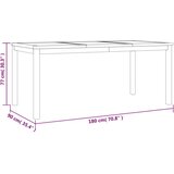  4-dijelni vrtni blagovaonski set od masivne tikovine | shoptok.hr